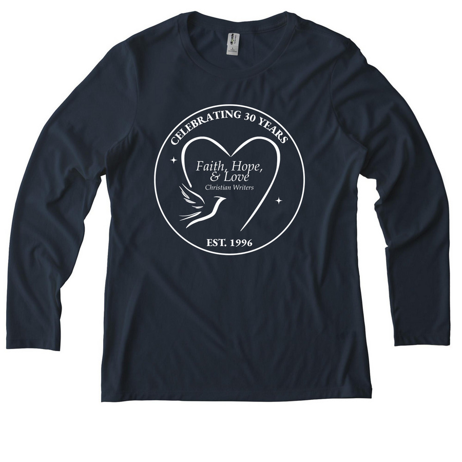 Celebrating 30 Years, Long Sleeve&nbsp;, a Rebel Blue Allmade Eco Triblend Women?s Long Sleeve Tee