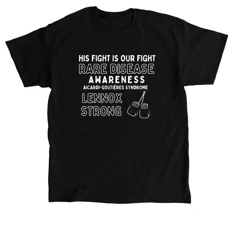Lennox Strong Rare Disease Fundraiser, a Black Classic Unisex Tee