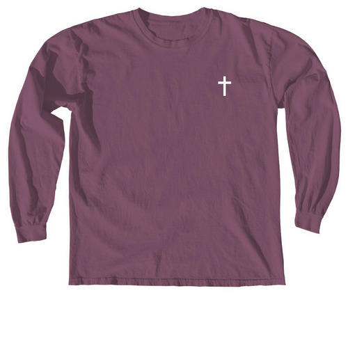Come Follow Me (2), a Berry Comfort Colors Long Sleeve Tee