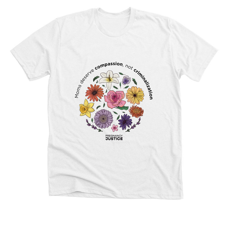 Compassion Not Criminalization, a Solid White Blend Premium Unisex Tee