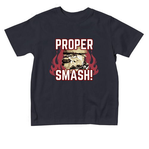 Proper Smash Toddler Tee, a Navy Toddler Tee