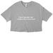 Chronic Pain, a Athletic Heather Women?s Cropped Cotton Tee