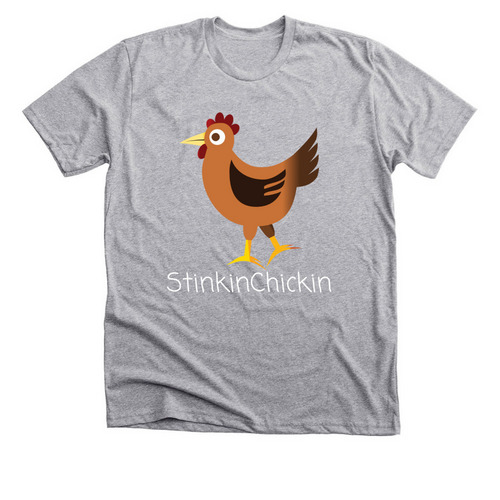 Stinkinchickin, a Athletic Heather Premium Unisex Tee