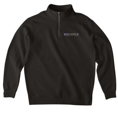 SASC Pullover, a Black Midweight Quarter Zip Pullover