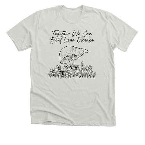 Liver Awareness Fundraiser 3, a Heather Cement Premium Unisex Tee