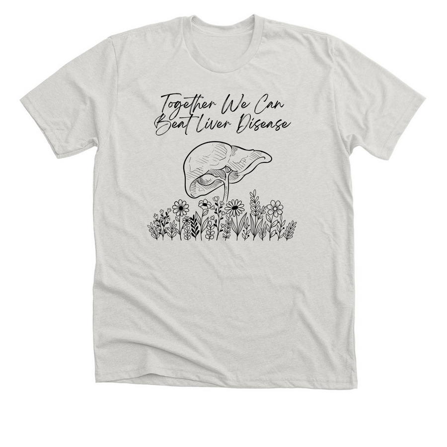 Liver Awareness Fundraiser 3, a Heather Cement Premium Unisex Tee