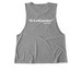 Bexley Strength Lion, a Aluminum Grey Allmade Eco Triblend Women?s Muscle Tank (back-view)