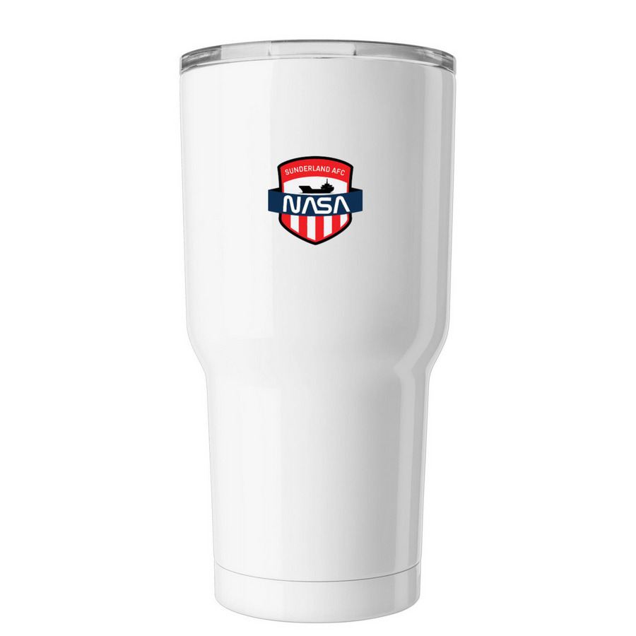 USA Tour 2026 - Big Glug, a White Insulated Tumbler (back-view)