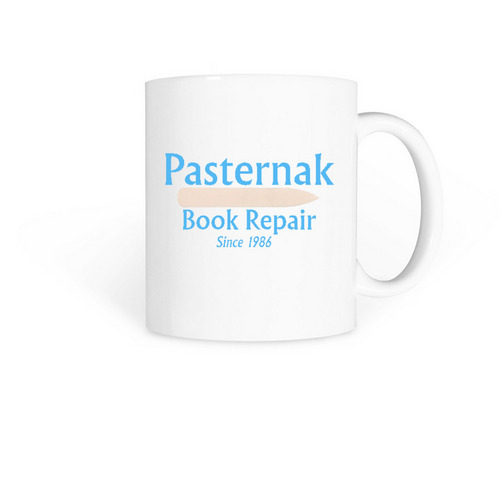 Pasternak Book Repair mug, a White Coffee Mug
