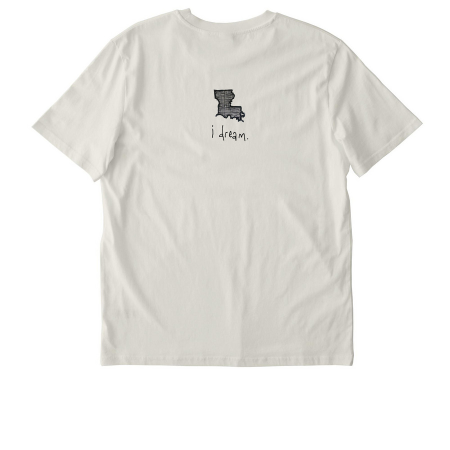True Detective&nbsp;, a Natural Raw Stanley/Stella Unisex Creator 2.0 Tee (back-view)