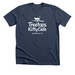 Treetops Premium Logo Tee, a Heather Navy Premium Unisex Tee