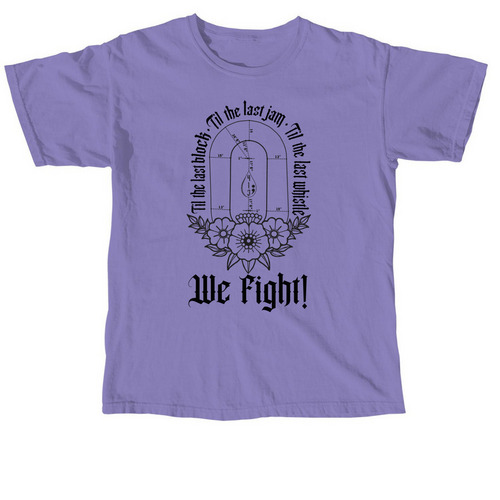 "We Fight" Memorial Apparel (Black), a Violet Comfort Colors Unisex Tee