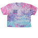 I'm for LGBTQ+ Rights, a Cotton Candy Women's Tie Dye Cropped Tee