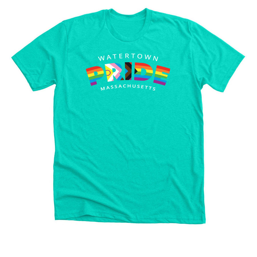 Watertown Pride T, a Heather Sea Green Premium Unisex Tee