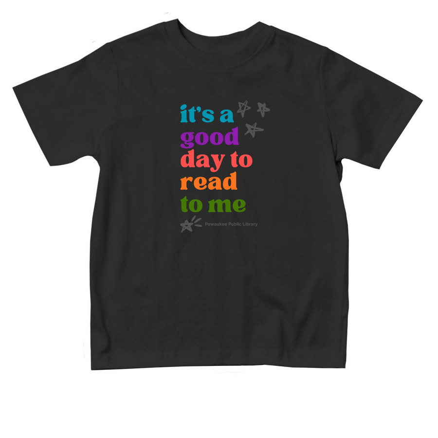 Read to Me - Toddlers, a Black Toddler Tee