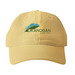 Top it off - with an OLT hat!, a Mustard Printed Pigment Dye Baseball Cap