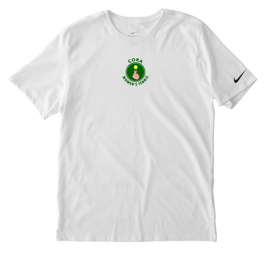 CORA DriFit Home Uniform, a White Nike Dri-FIT Jersey Blend Performance Tee