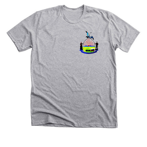 OG SLC Flag, a Athletic Heather Premium Unisex Tee
