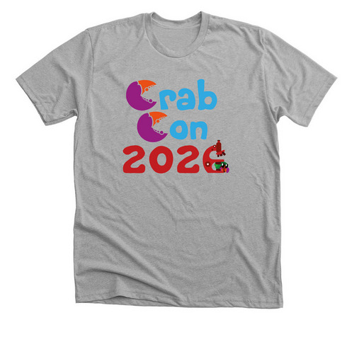 Crab Con 2026 Logo Shirts, a Athletic Heather Premium Unisex Tee