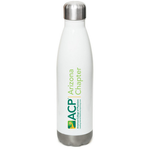 ACP Arizona - Water Bottle, a White Stainless Steel Water Bottle