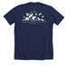 Classic SBWCN T-Shirt, a Solid Navy Blend Premium Unisex Tee (back-view)