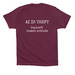 Real Art is Human-Made, a Maroon Premium Cotton Tee (back-view)
