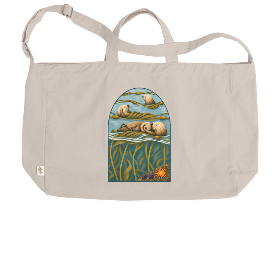 Sea Otter Awareness Week 2026 Tote, a Pumice Reclaimist G2G Tote Bag (back-view)