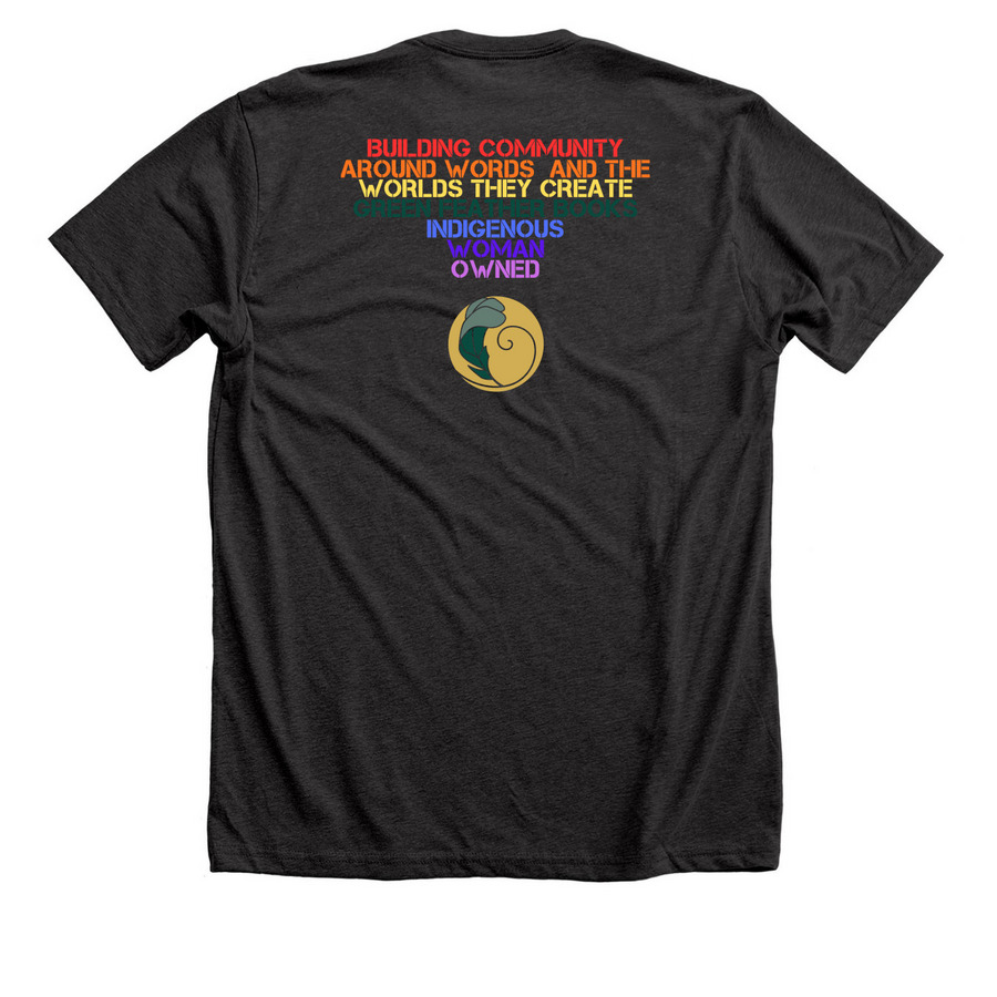 2026 GFBC Tee - Rainbow, a Dark Grey Heather Premium Unisex Tee (back-view)
