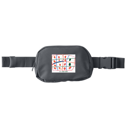 60th Anniversary Hip Pack ? Art by J.T., a Storm Grey Matte Hip Pack