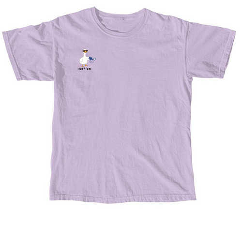 Cuff 'Em, a Orchid Comfort Colors Unisex Tee