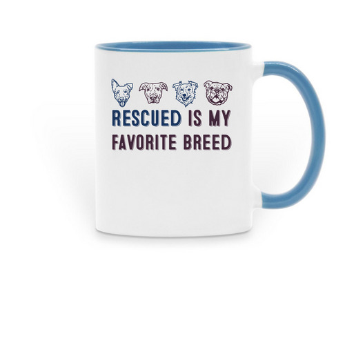 Save&nbsp;, a Light Blue Two-Tone Ceramic Mug