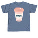 Babes + Coffee Tee, a Blue Jean Comfort Colors Unisex Tee (back-view)
