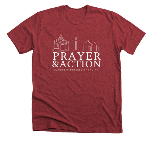 St. Therese 2022, a Heather Canvas Red Premium Unisex Tee