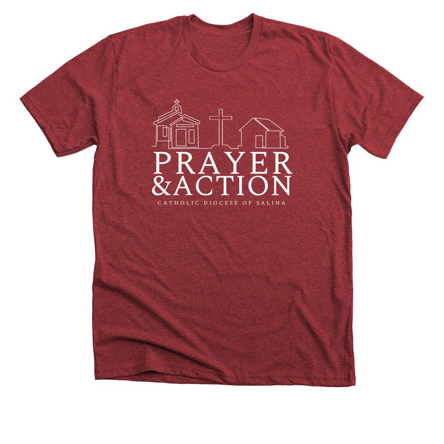 St. Therese 2022, a Heather Canvas Red Premium Unisex Tee