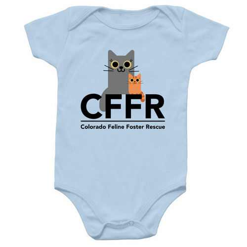 CFFR Baby Fashion, a Light Blue Infant Onesie