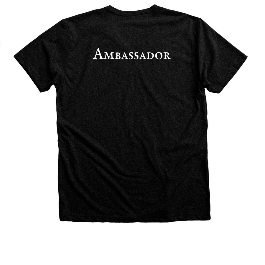 Summit Logo Ambassador Shirt, a Black Heather Premium Unisex Tee (back-view)