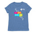 Get Your Move On Apparel, a Azure Blue Allmade Eco Triblend Women?s Tee