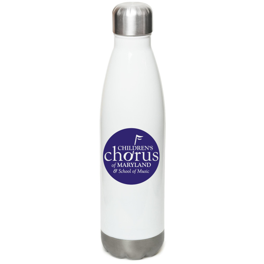 CCM Water Bottle, a White Stainless Steel Water Bottle