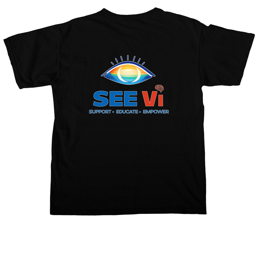 Gear Up for SEE VI, a Black Comfort Colors Unisex Tee (back-view)