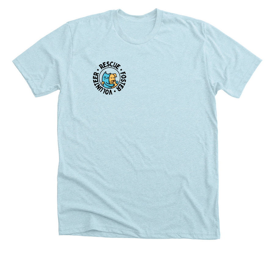 Saving One Life, a Heather Ice Blue Premium Unisex Tee