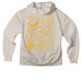 FeelGood Sweatshirt, a Dust Premium Heavyweight Pullover Hoodie (back-view)