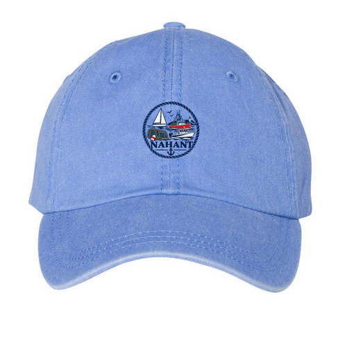 Harbormaster Fundraiser, a Periwinkle Printed Pigment Dye Baseball Cap