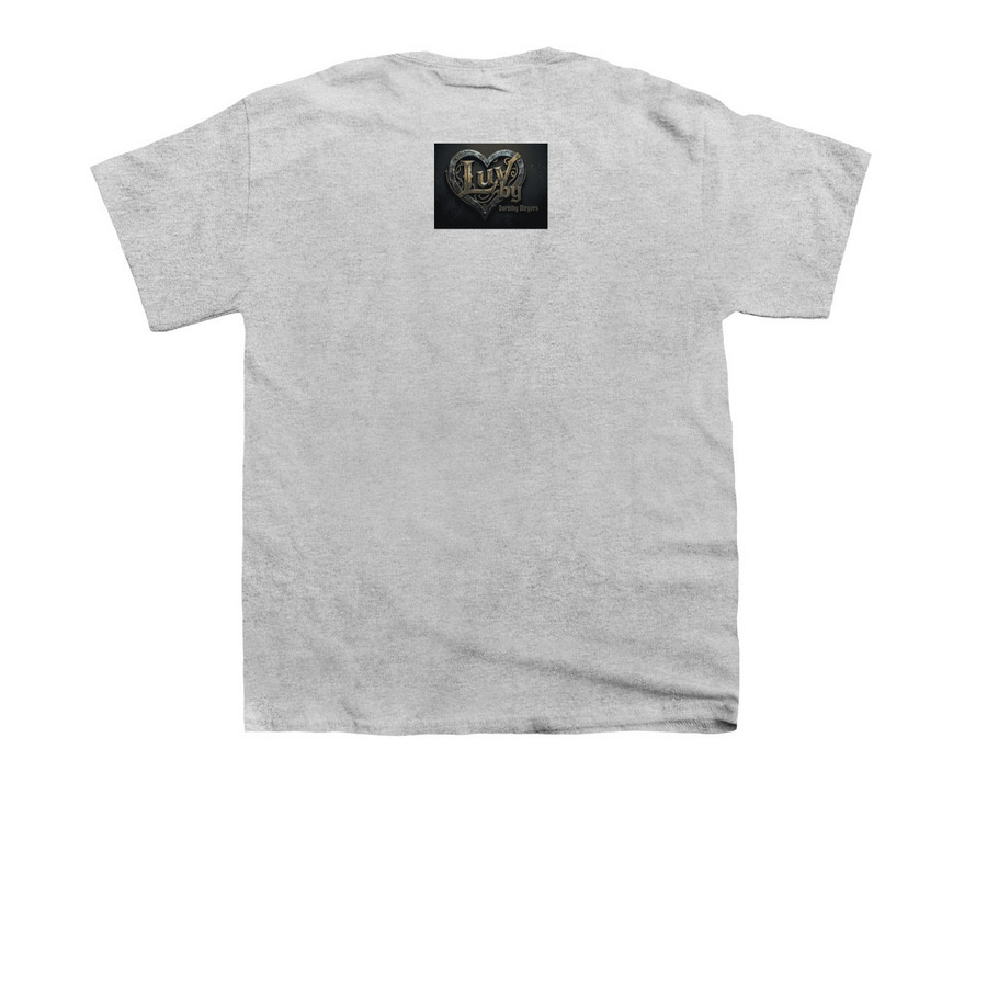 LUV MOTIVATIONAL QUOTE SERIES&nbsp;, a Sport Grey Youth Unisex Tee (back-view)