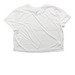 Outfit Repeater, a White Women?s Flowy Cropped Tee (back-view)
