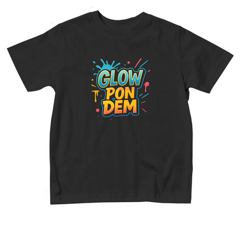 Glow Pon Dem, a Black Toddler Tee