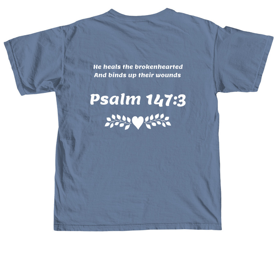 Ashley?s Mission Trip to El Salvador, a Blue Jean Comfort Colors Unisex Tee (back-view)