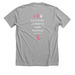 The Ta-Ta Tribe: Wear the Fight, a Athletic Heather Premium Unisex Tee (back-view)