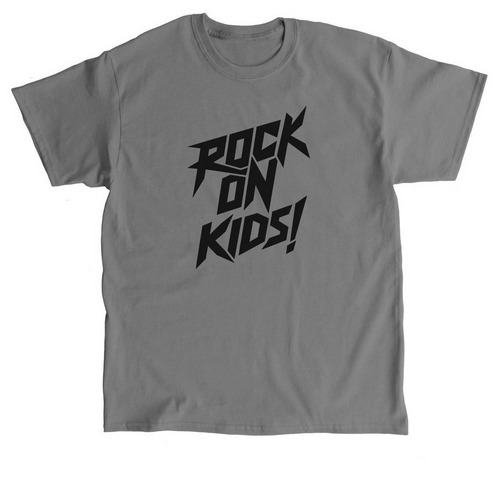 Rock On Kids!, a Charcoal Classic Unisex Tee