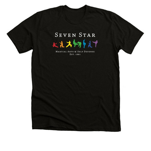 Seven Star 2025 Banner logo, a Solid Black Blend Premium Unisex Tee