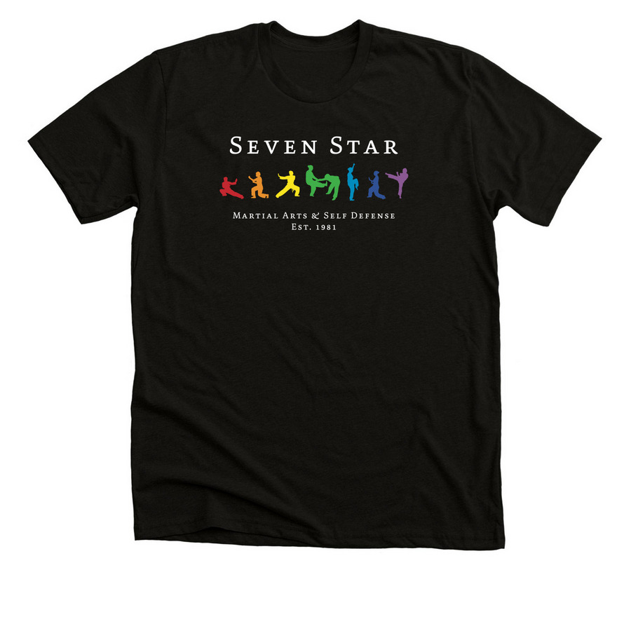 Seven Star 2025 Banner logo, a Solid Black Blend Premium Unisex Tee
